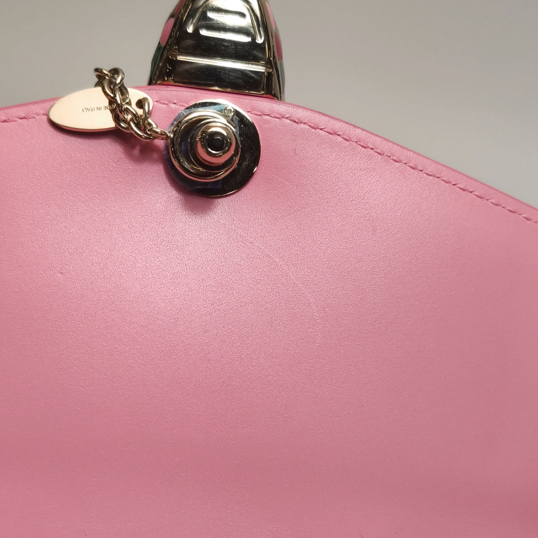 Bulgari Serpenti Top Handle Bag in Pink Green