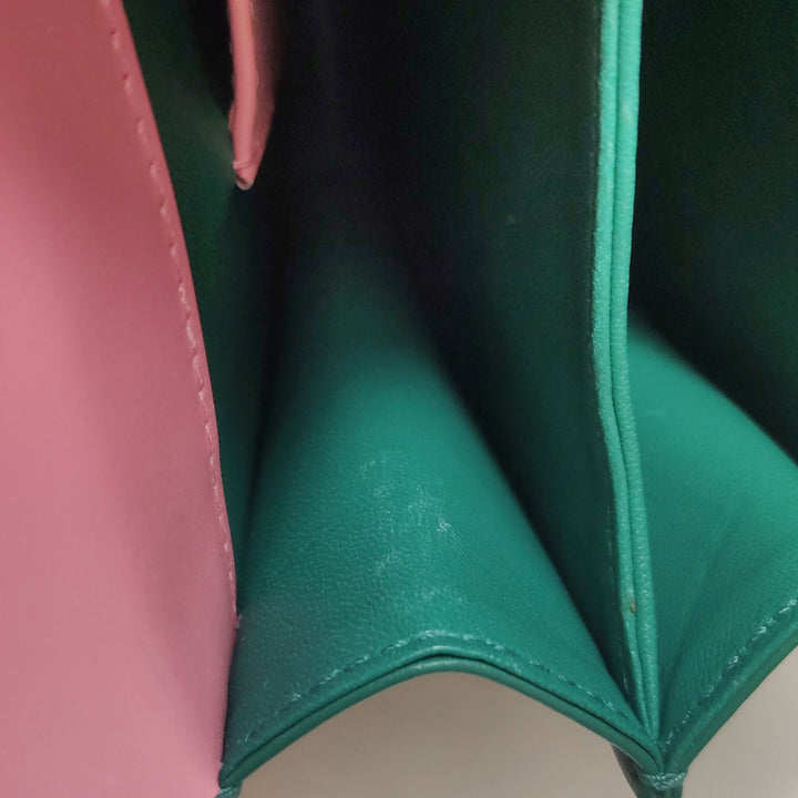 Bulgari Serpenti Top Handle Bag in Pink Green
