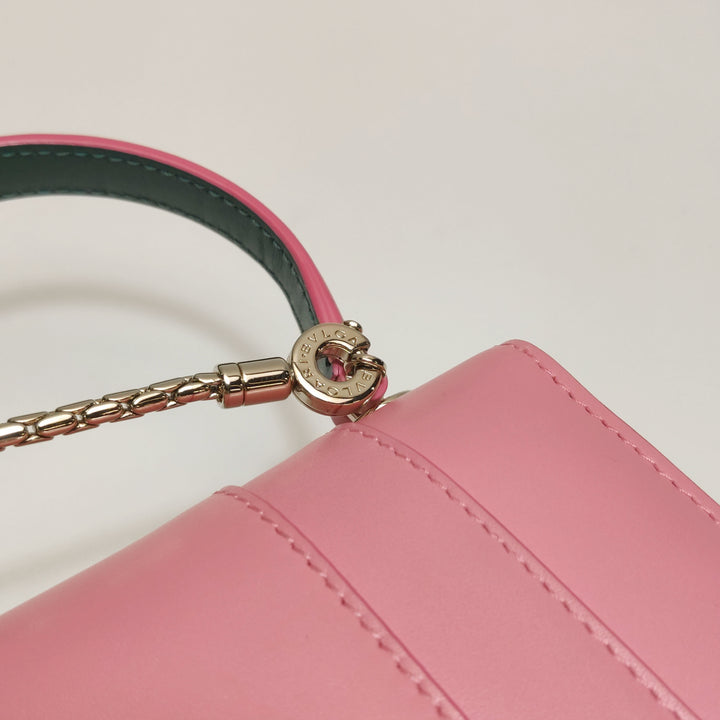 Bulgari Serpenti Top Handle Bag in Pink Green