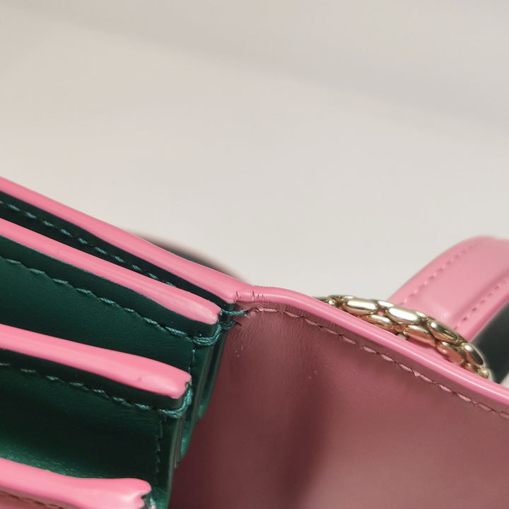 Bulgari Serpenti Top Handle Bag in Pink Green