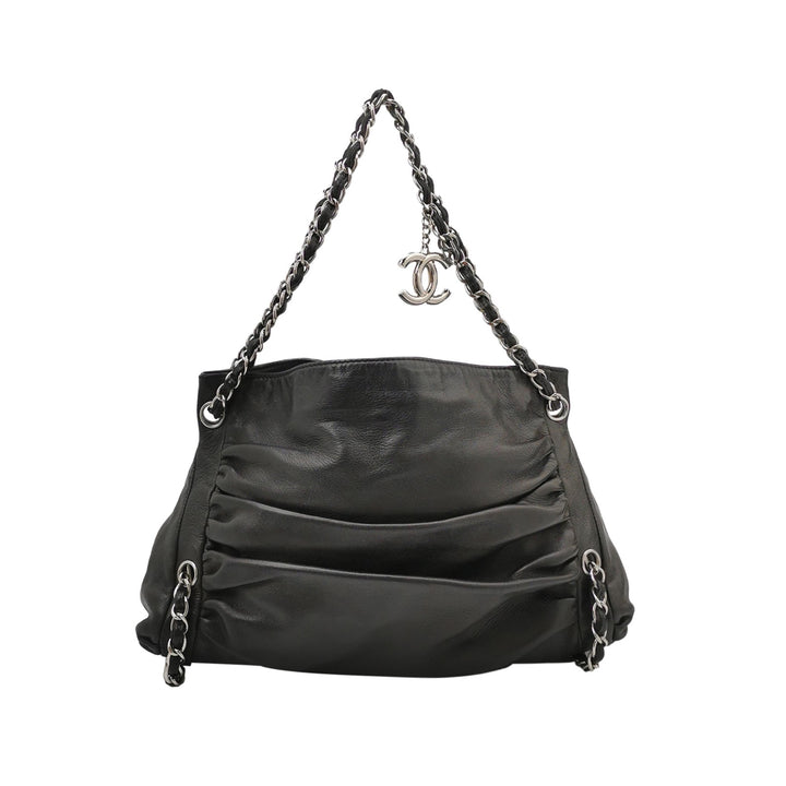 Chanel Sharpei Shoulder Hobo Bag in Black