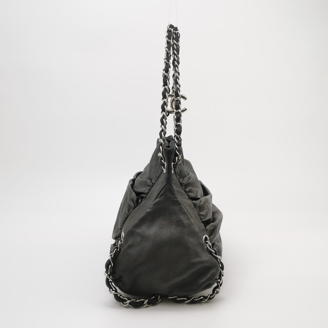 Chanel Sharpei Shoulder Hobo Bag in Black
