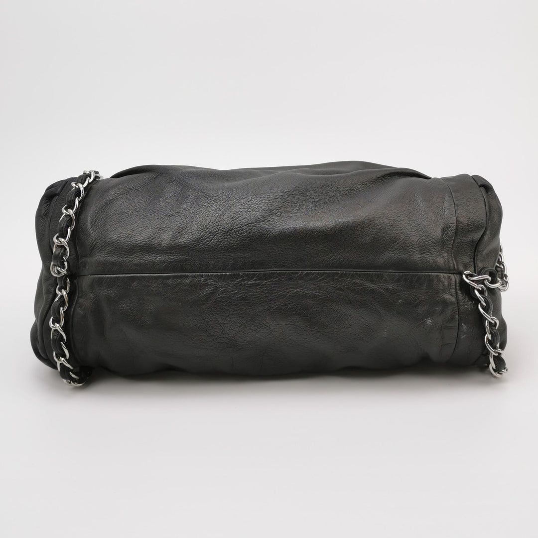 Chanel Sharpei Shoulder Hobo Bag in Black
