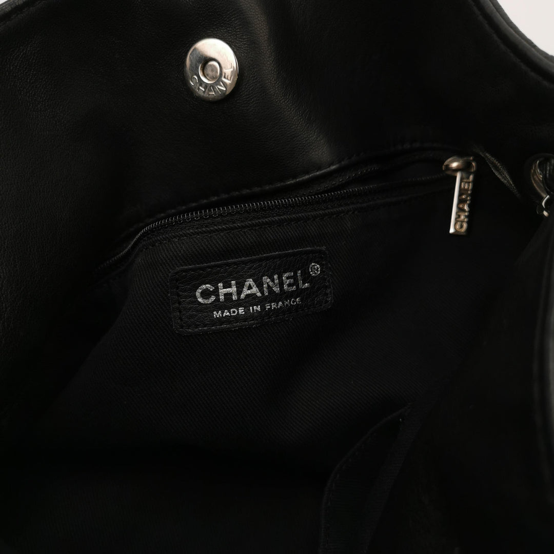 Chanel Sharpei Shoulder Hobo Bag in Black