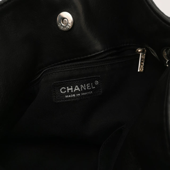 Chanel Sharpei Shoulder Hobo Bag in Black