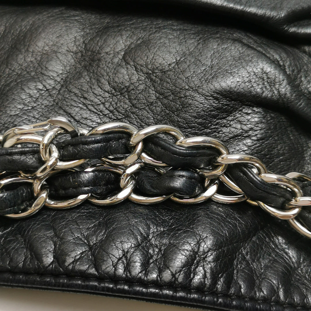 Chanel Sharpei Shoulder Hobo Bag in Black
