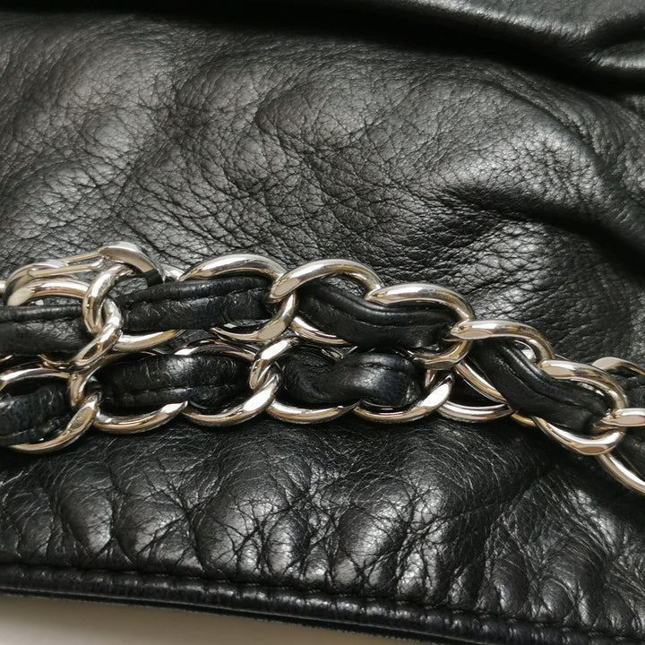 Chanel Sharpei Shoulder Hobo Bag in Black