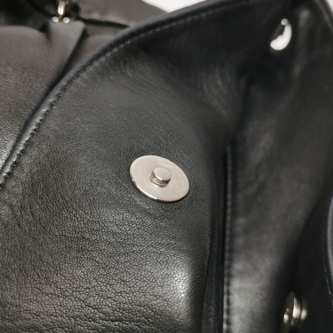Chanel Sharpei Shoulder Hobo Bag in Black