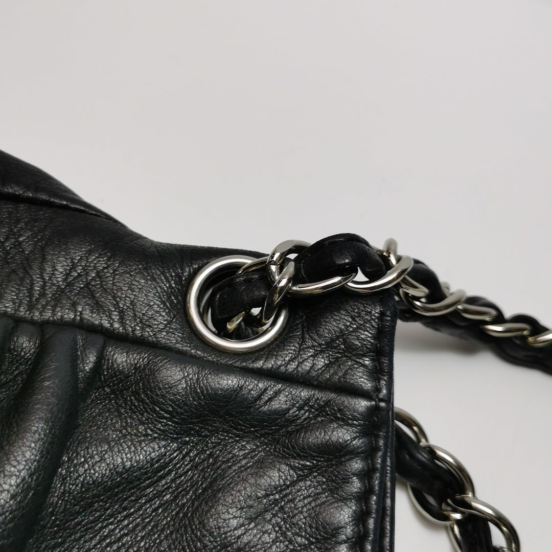 Chanel Sharpei Shoulder Hobo Bag in Black