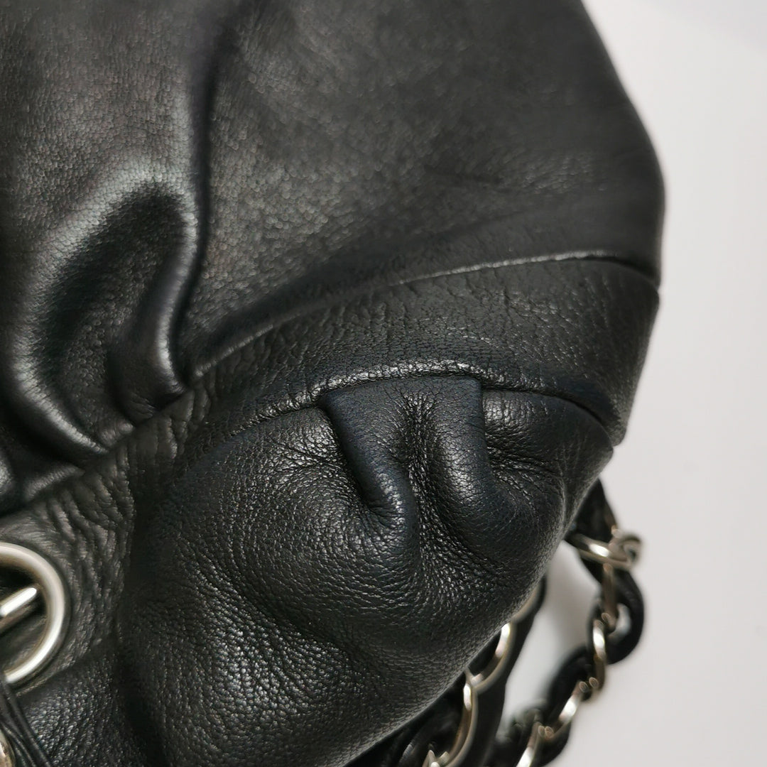 Chanel Sharpei Shoulder Hobo Bag in Black