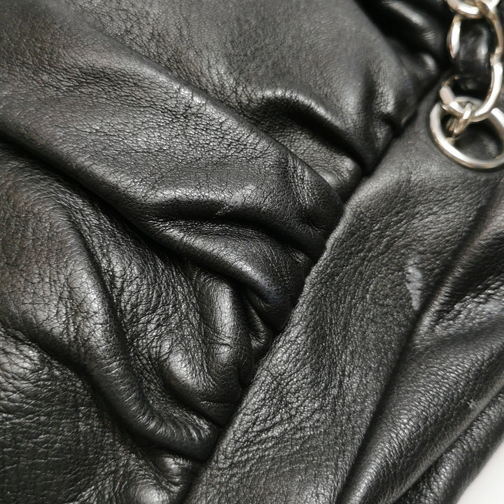 Chanel Sharpei Shoulder Hobo Bag in Black