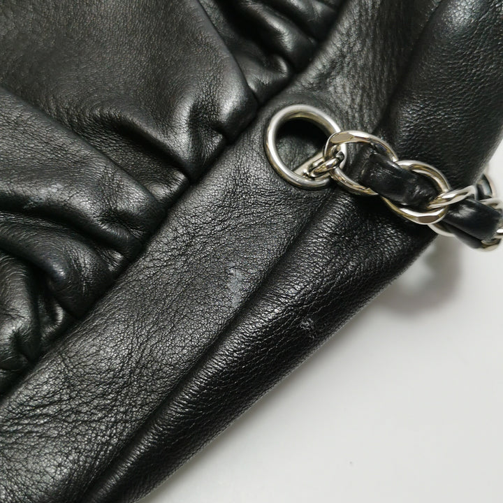 Chanel Sharpei Shoulder Hobo Bag in Black