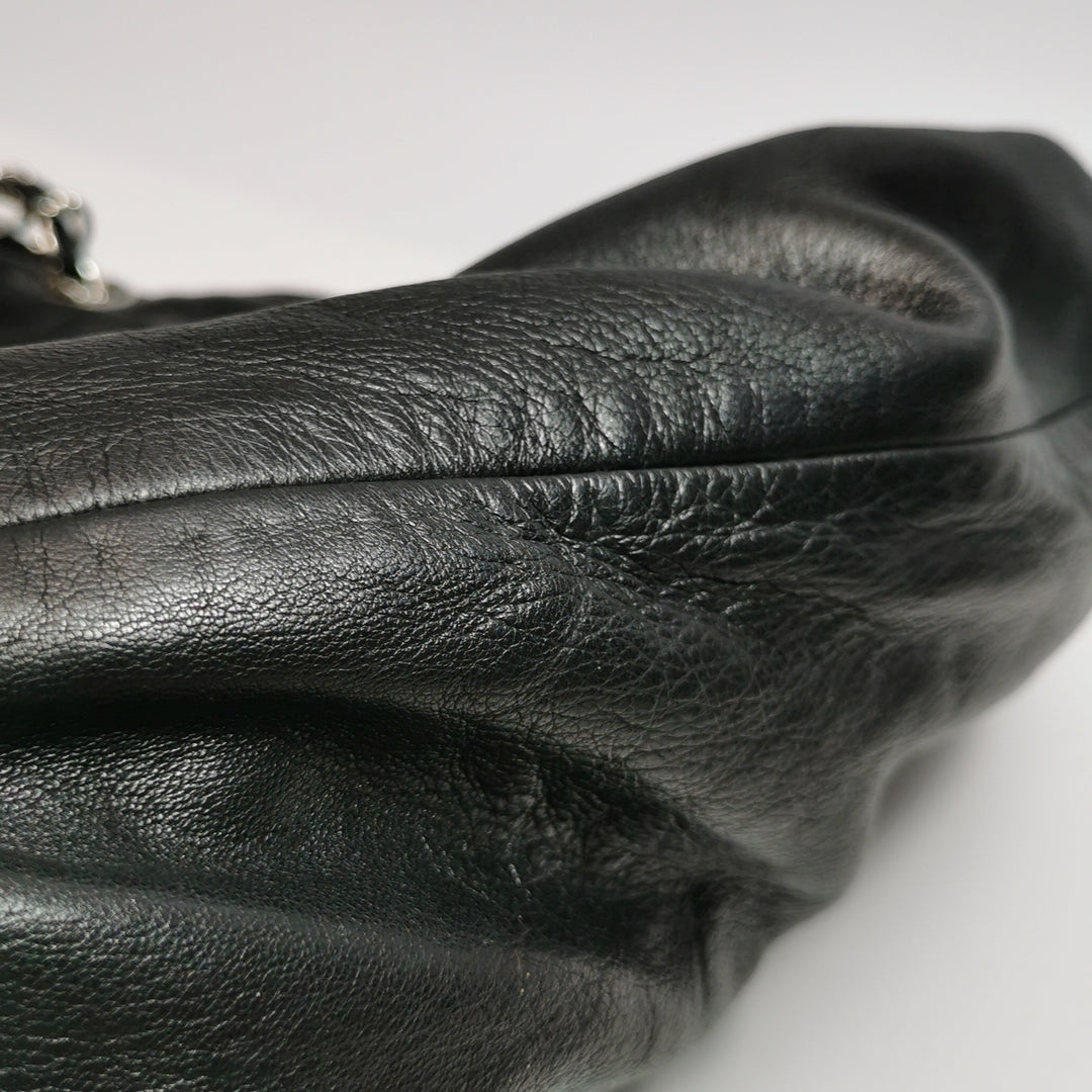 Chanel Sharpei Shoulder Hobo Bag in Black