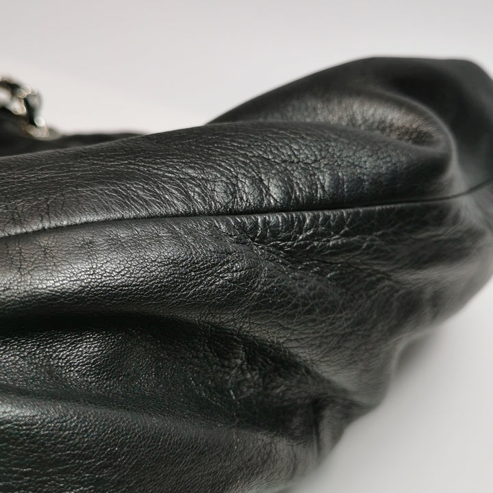 Chanel Sharpei Shoulder Hobo Bag in Black