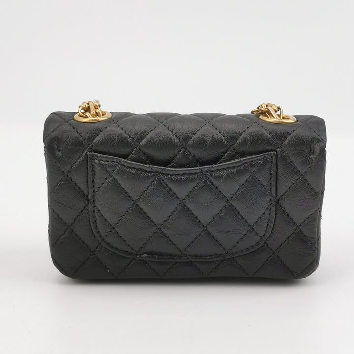 Chanel Set Of Four Mini Bags With Black Quilted Lambskin Leather Box Limited Edition
