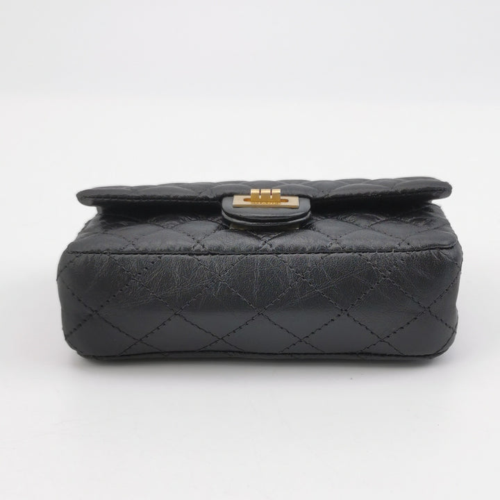 Chanel Set Of Four Mini Bags With Black Quilted Lambskin Leather Box Limited Edition