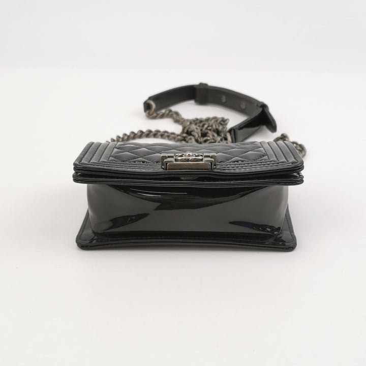 Chanel Set Of Four Mini Bags With Black Quilted Lambskin Leather Box Limited Edition
