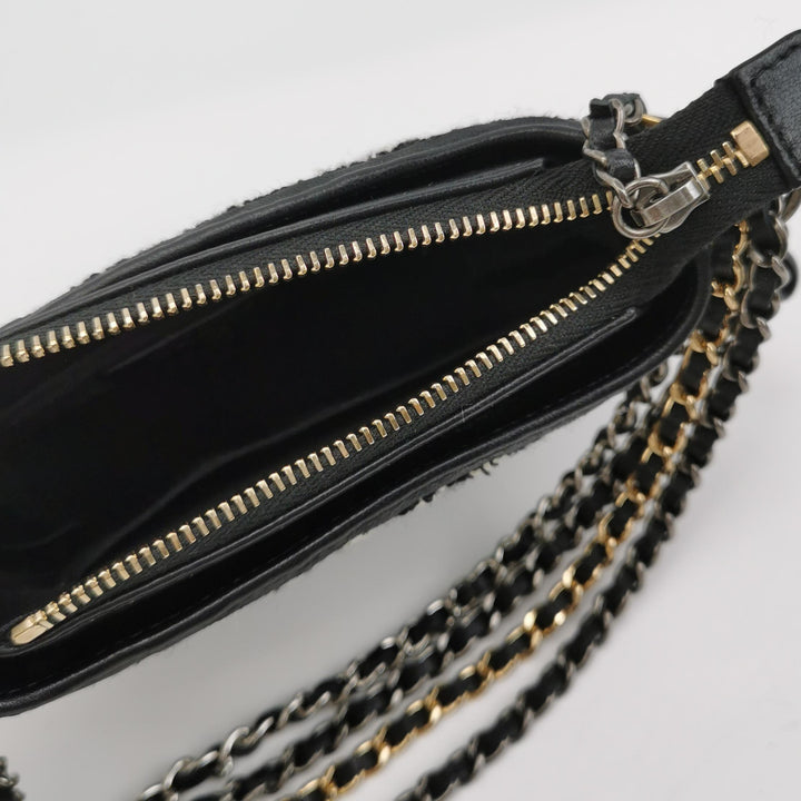 Chanel Set Of Four Mini Bags With Black Quilted Lambskin Leather Box Limited Edition