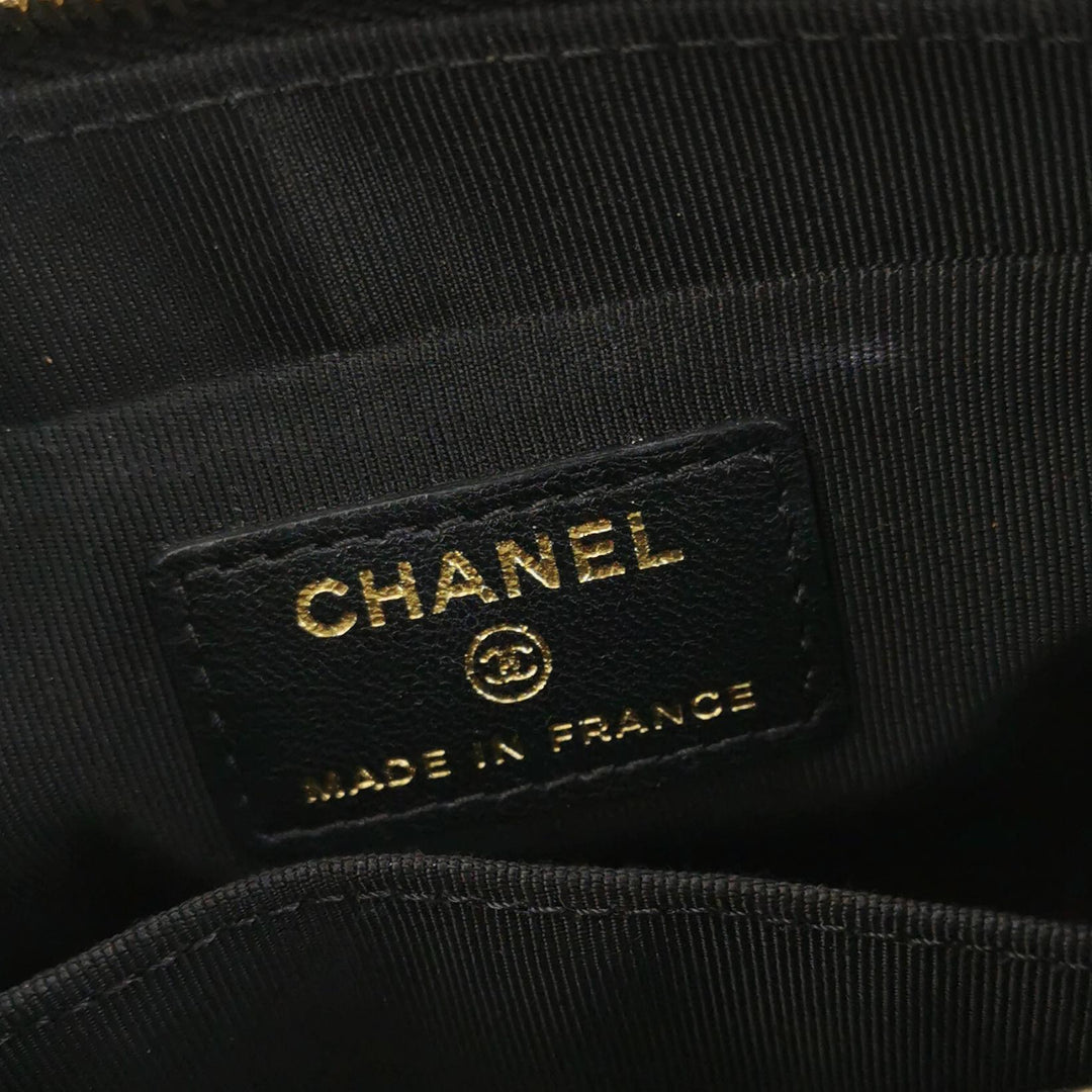 Chanel Set Of Four Mini Bags With Black Quilted Lambskin Leather Box Limited Edition
