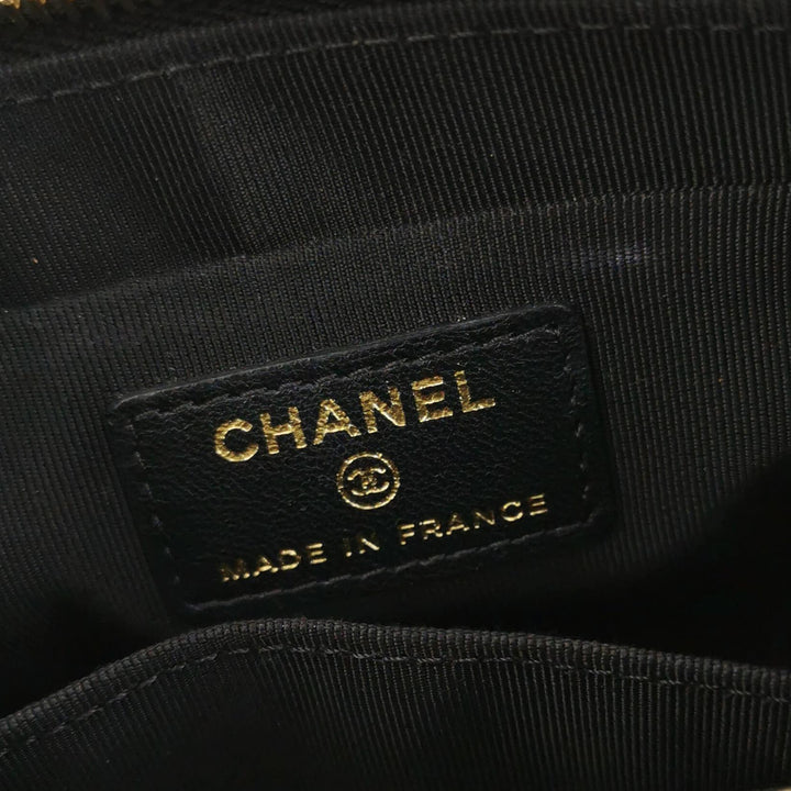 Chanel Set Of Four Mini Bags With Black Quilted Lambskin Leather Box Limited Edition