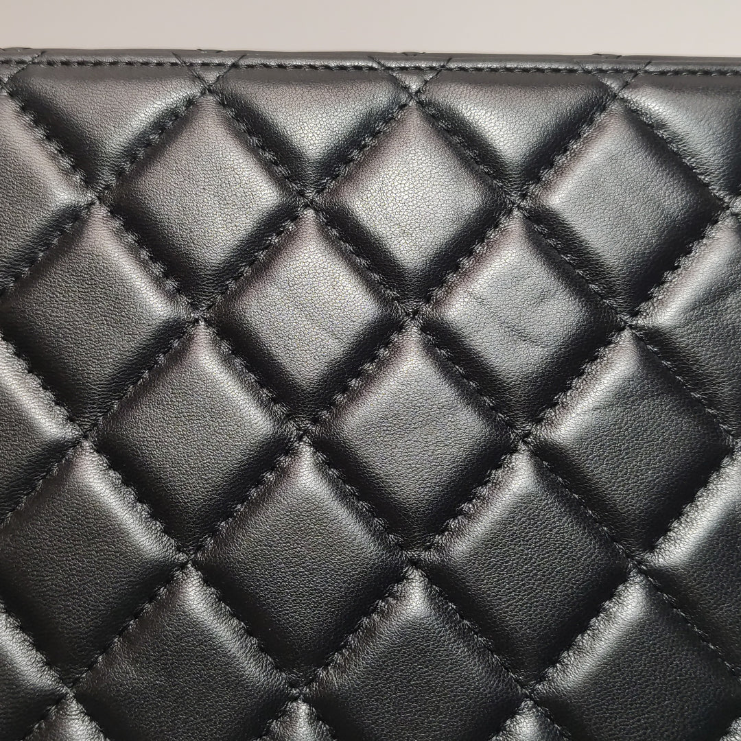 Chanel Set Of Four Mini Bags With Black Quilted Lambskin Leather Box Limited Edition