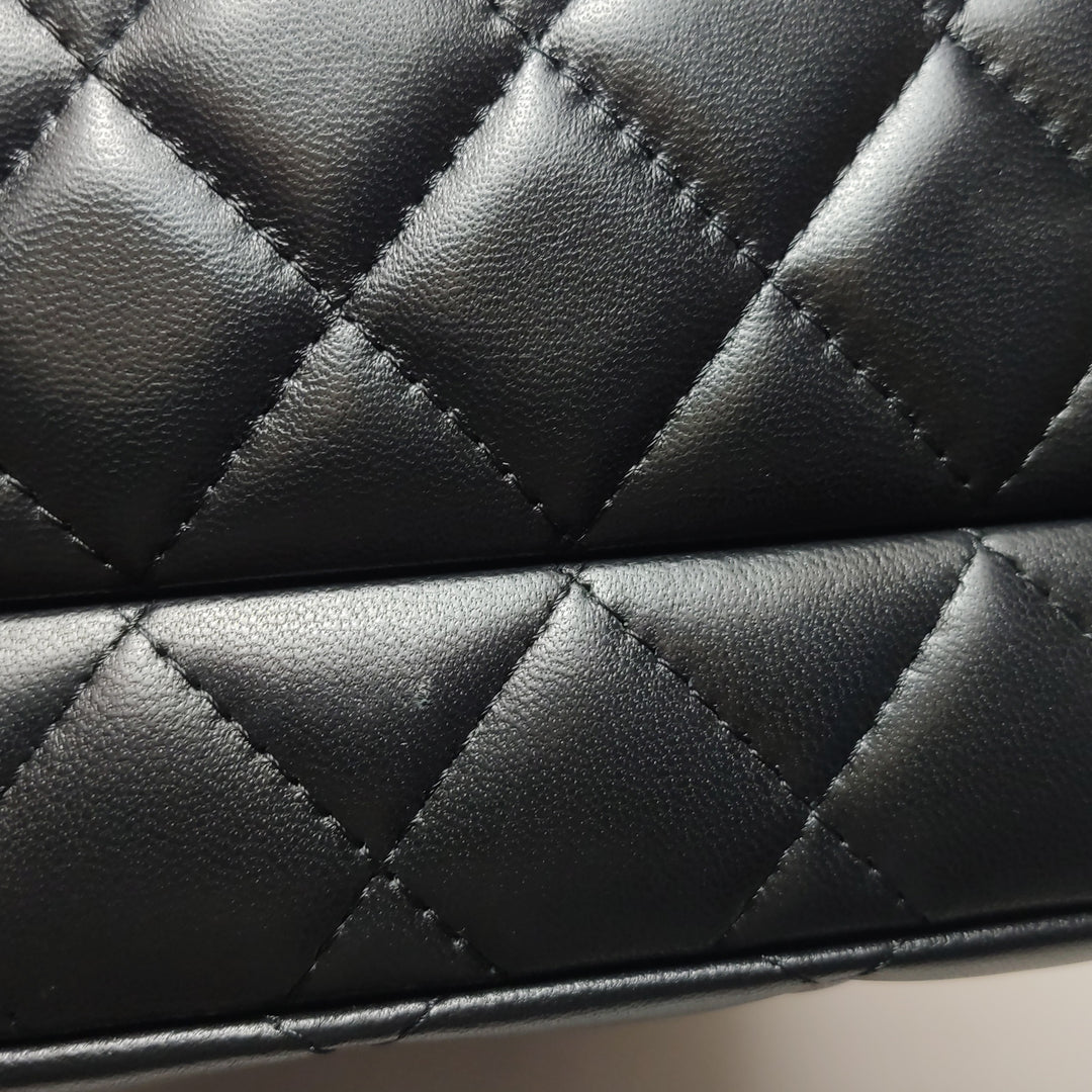 Chanel Set Of Four Mini Bags With Black Quilted Lambskin Leather Box Limited Edition
