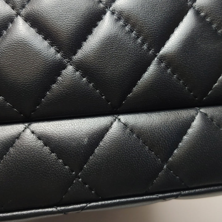 Chanel Set Of Four Mini Bags With Black Quilted Lambskin Leather Box Limited Edition