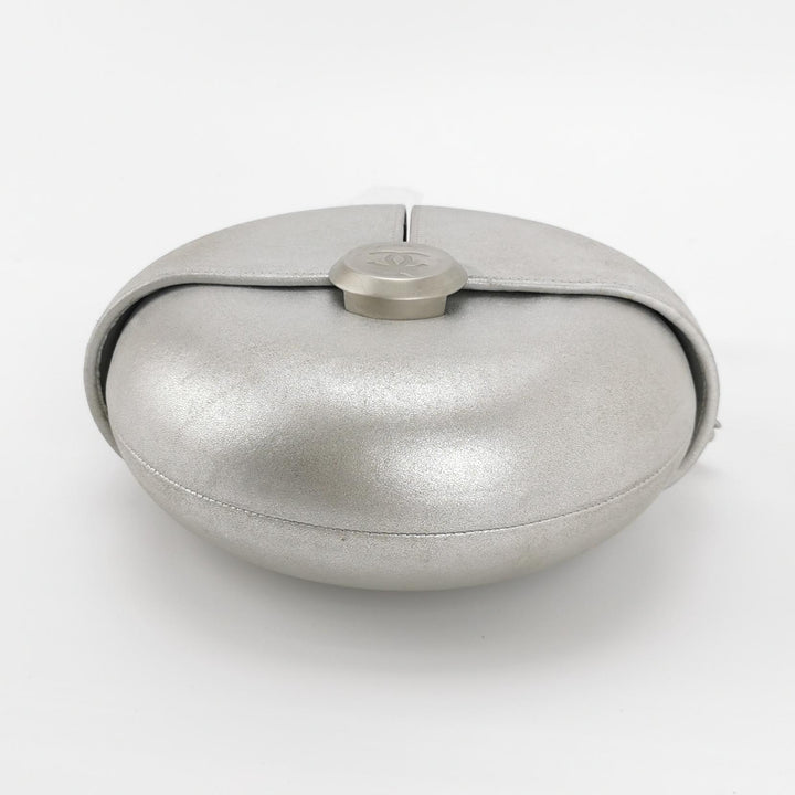 Chanel Metallic Lambskin Evening In the Air Bag Silver