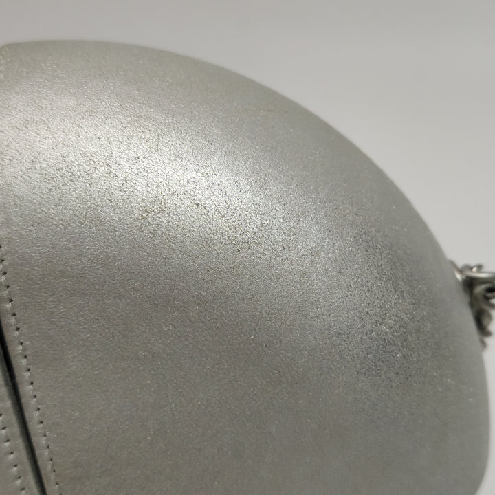 Chanel Metallic Lambskin Evening In the Air Bag Silver