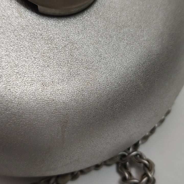 Chanel Metallic Lambskin Evening In the Air Bag Silver