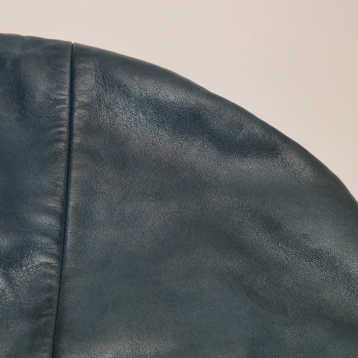 Chanel CC Chain Hobo in Blue Leather