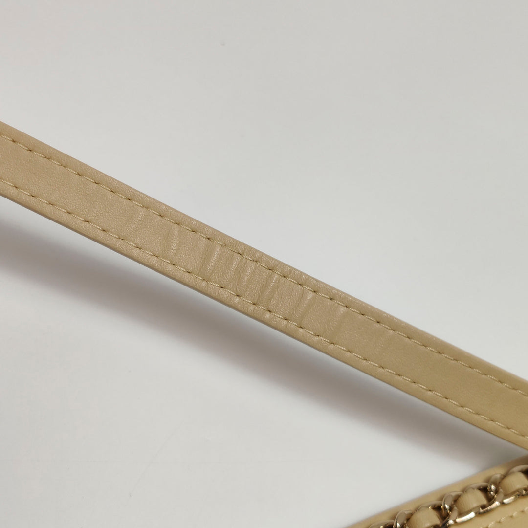 Chanel Fringe Shopping Bag In Beige Suede Bag