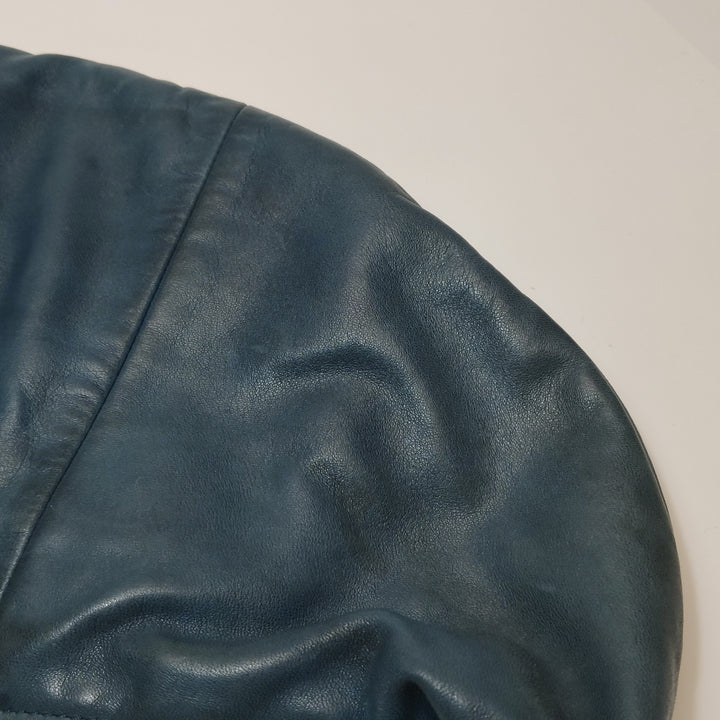 Chanel CC Chain Hobo in Blue Leather