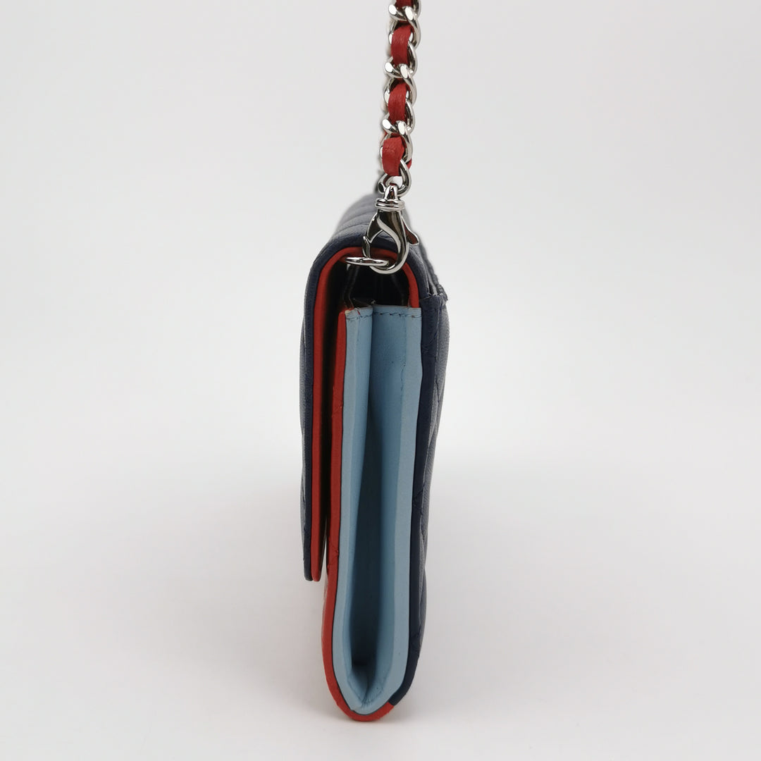 Chanel Wallet on Short Chain Quilted Lambskin Bag