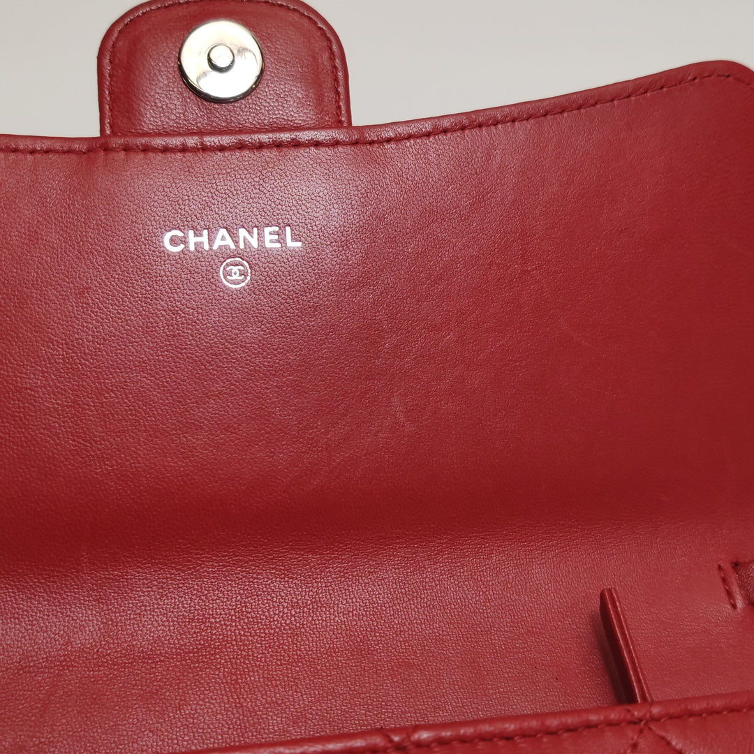 Chanel Wallet on Short Chain Quilted Lambskin Bag