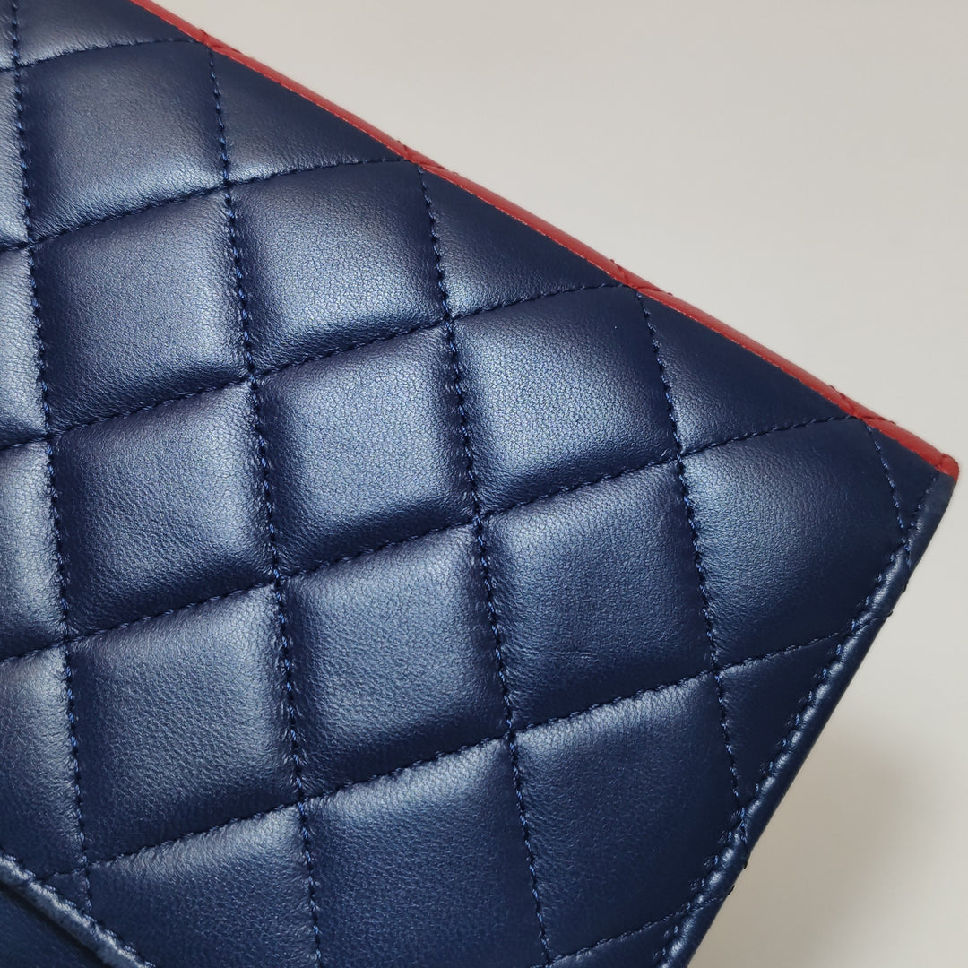 Chanel Wallet on Short Chain Quilted Lambskin Bag