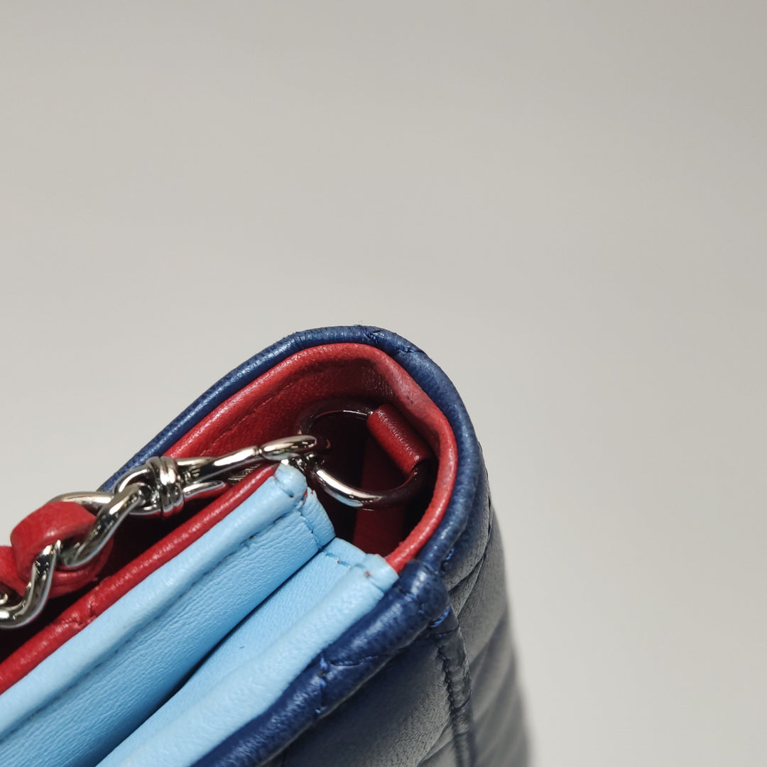 Chanel Wallet on Short Chain Quilted Lambskin Bag