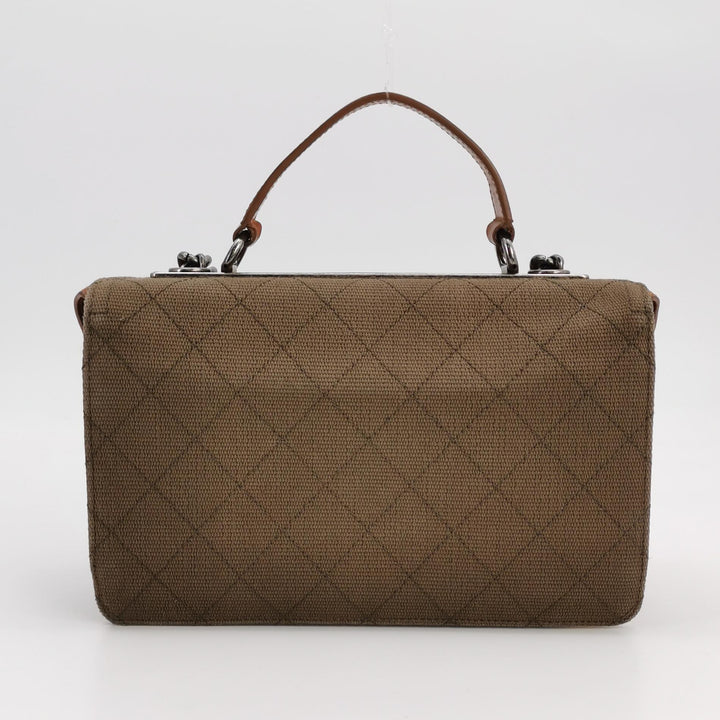 Chanel Paris Salzburg Metiers D'art Khaki Covertible Flap Bag