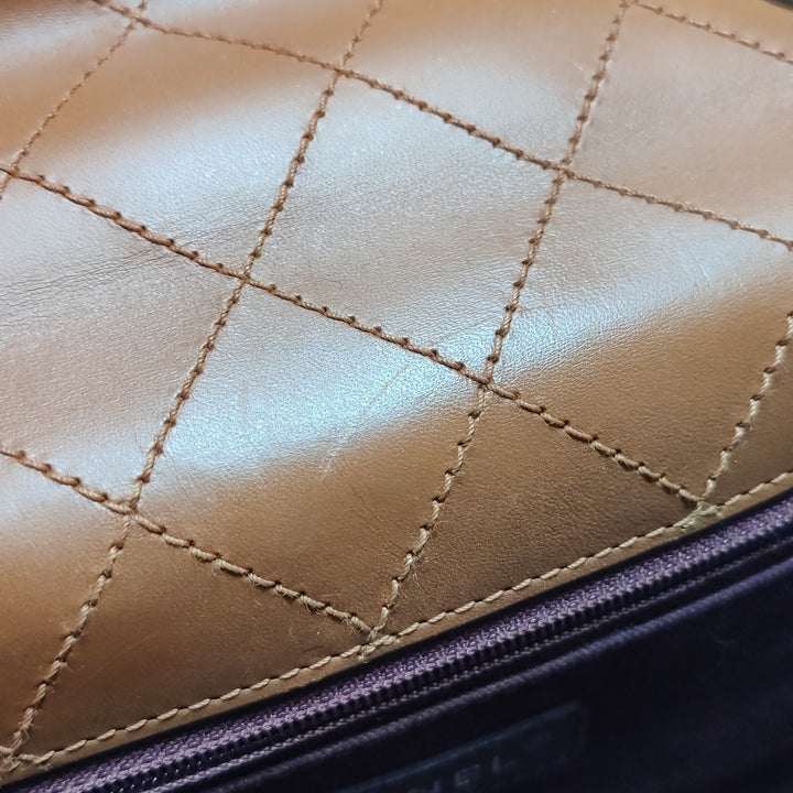 Chanel Paris Salzburg Metiers D'art Khaki Covertible Flap Bag