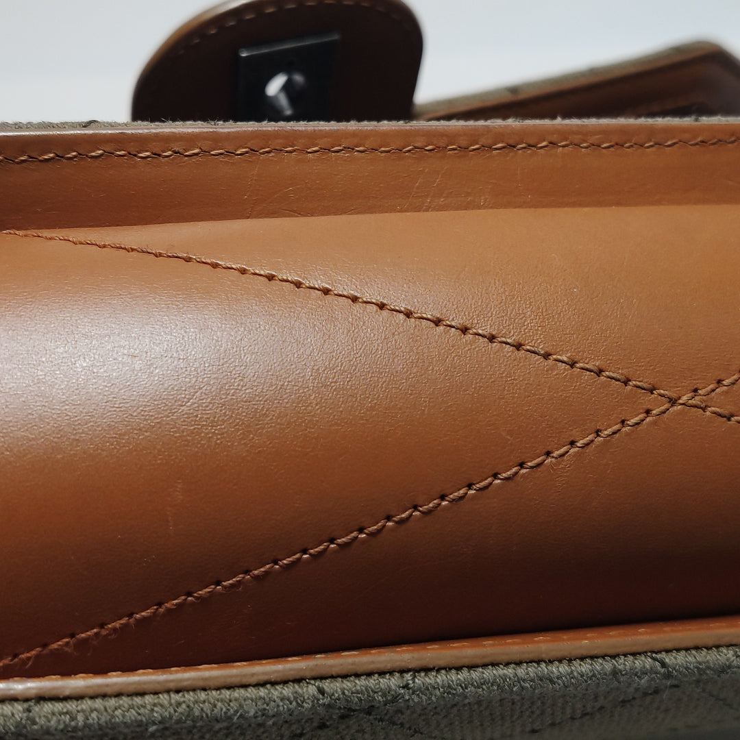 Chanel Paris Salzburg Metiers D'art Khaki Covertible Flap Bag