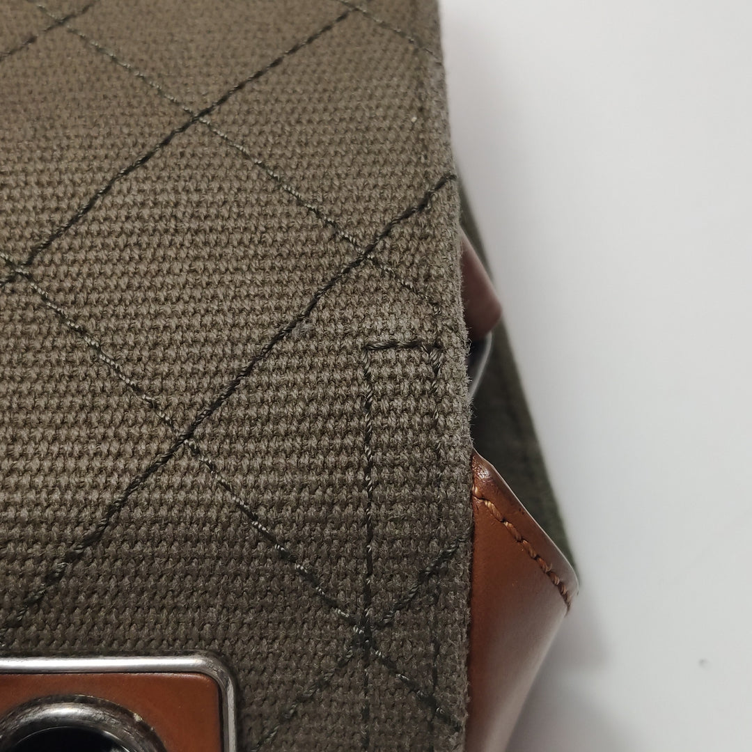 Chanel Paris Salzburg Metiers D'art Khaki Covertible Flap Bag