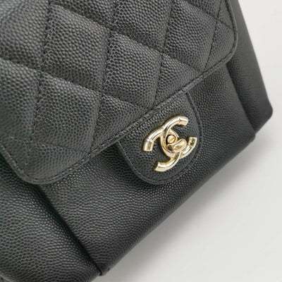 Chanel Pink Quilted Caviar Leather Small CC Day Backpack Bag