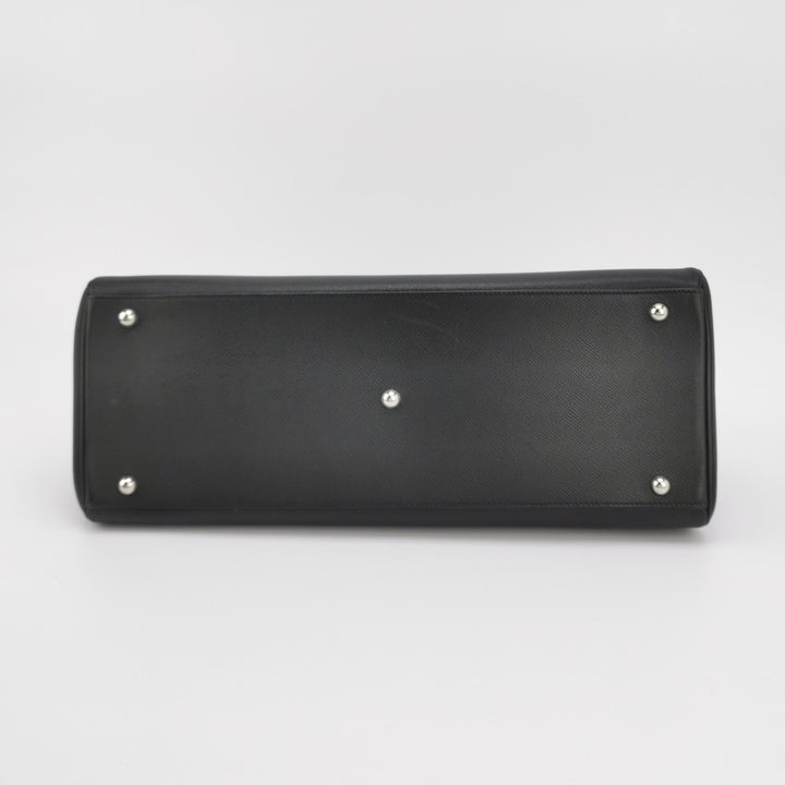 Hermès Paris Bombay Black Epsom Leather Handbag