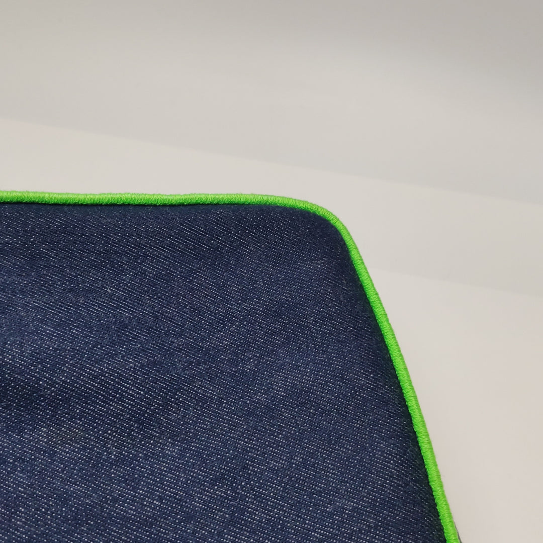 Fendi Baguette NM Bag Denim with Green Detail