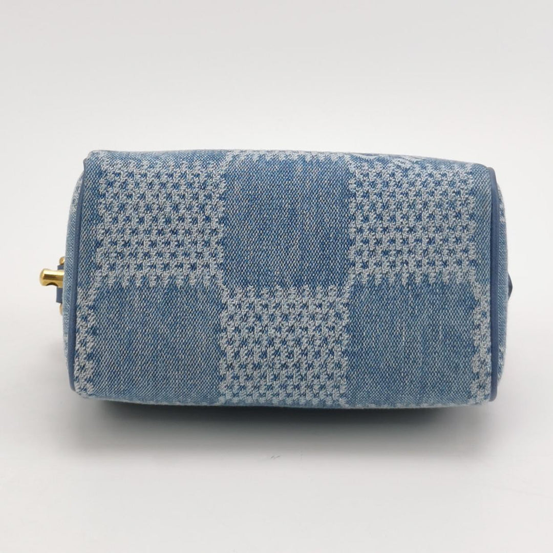 Louis Vuitton Speedy 18 In Blue Denim Blue