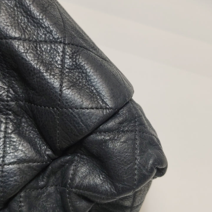 Chanel Chic Quilt Accordion Flap Bag In Black Leather