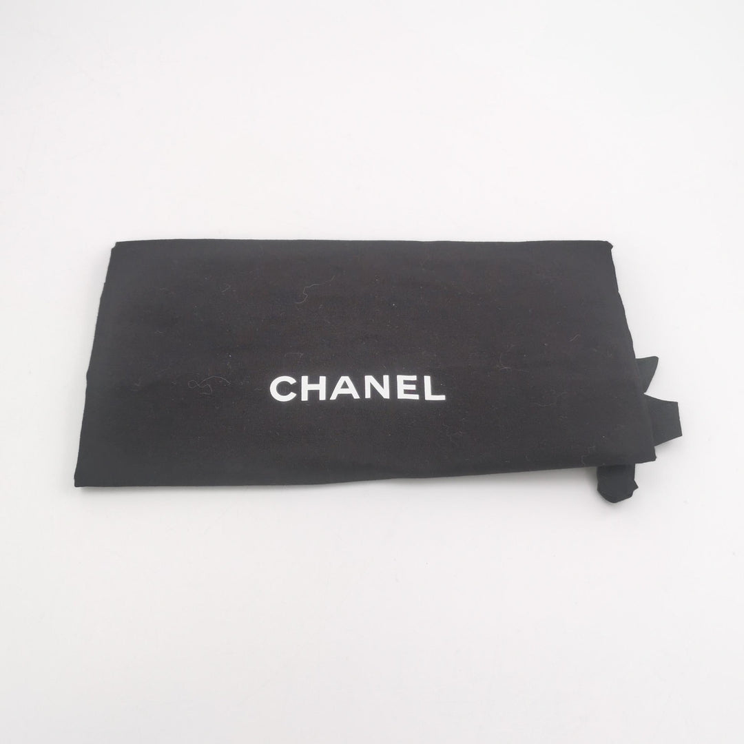 Chanel Wallet On Chain in Black Quilted Lambskin with Pink Trim