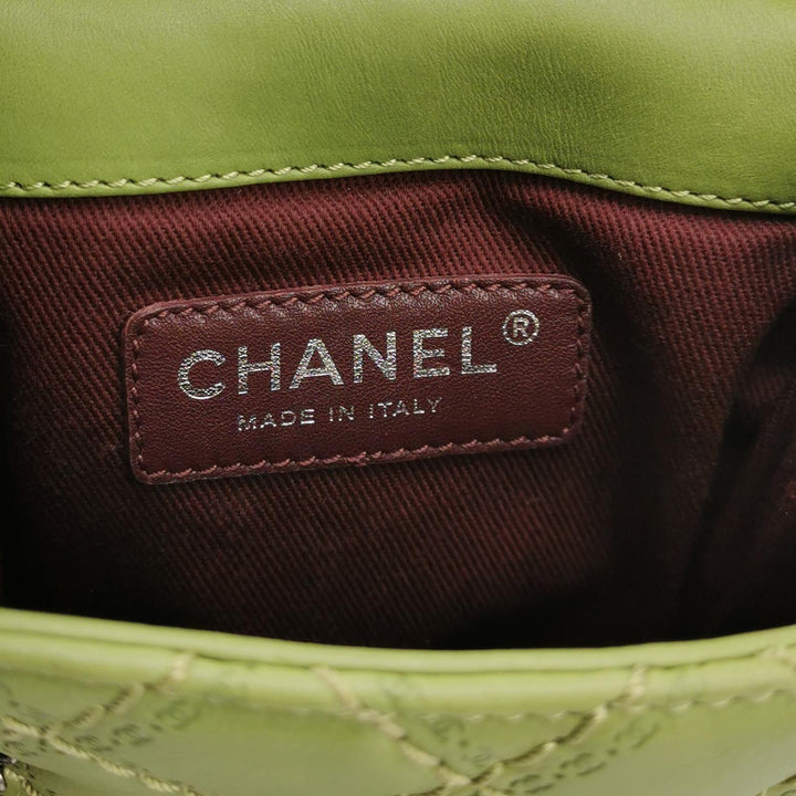 Chanel Coco Sporran Tassel Flap Bag In Green
