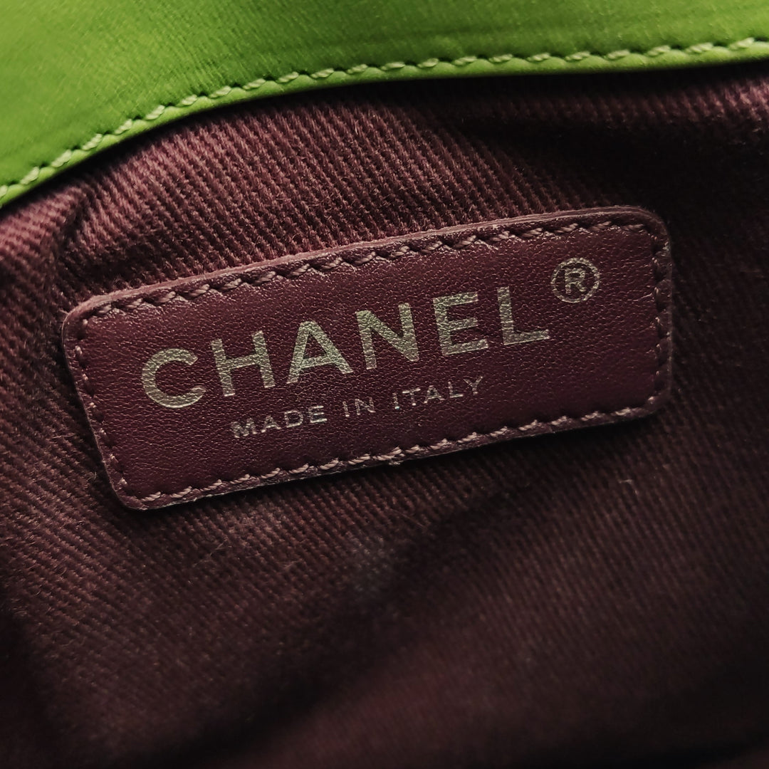 Chanel Coco Sporran Tassel Flap Bag In Green