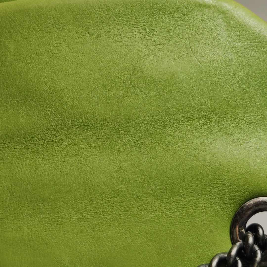 Chanel Coco Sporran Tassel Flap Bag In Green